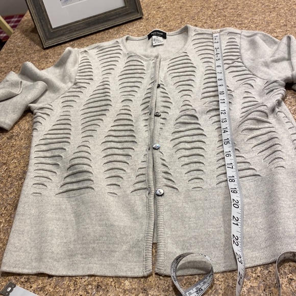 Guido Pisani Italy Gray Sweater Set Wool Blend Large - Picture 10 of 14